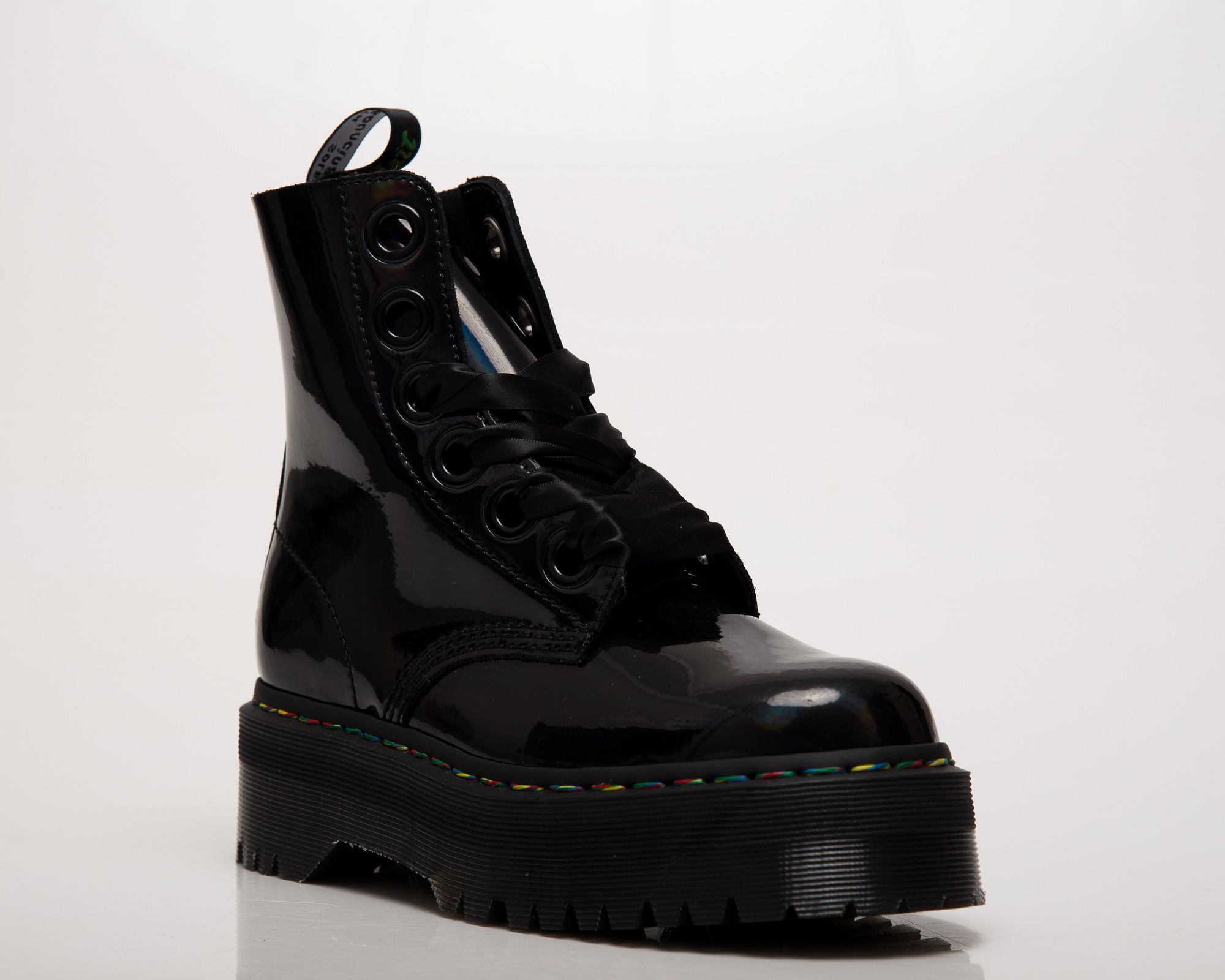 Dr. Martens Wmns 1460 Molly Rainbow Patent Platform 25088001 Juoda SIL