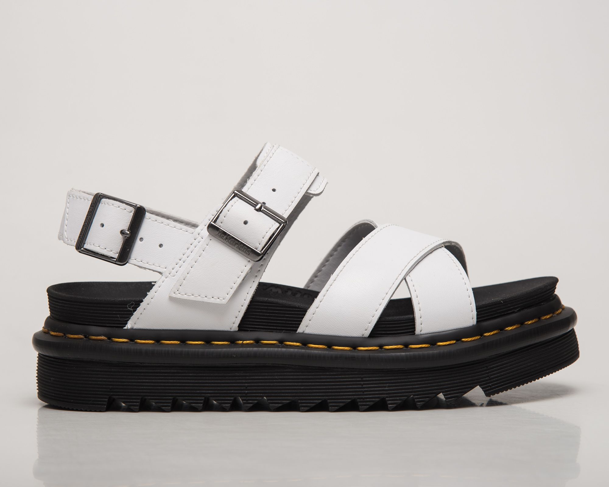★Dr.Martens★ Boss II Hydro White 26799100 Voss II Hydro Leather Strap Sandals in White | Dr. Martens