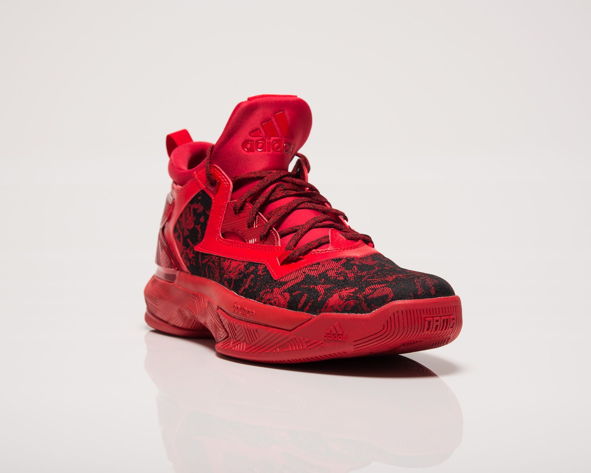 adidas D Lillard 2 Rip City F37125 Balta Juoda Raudona SIL