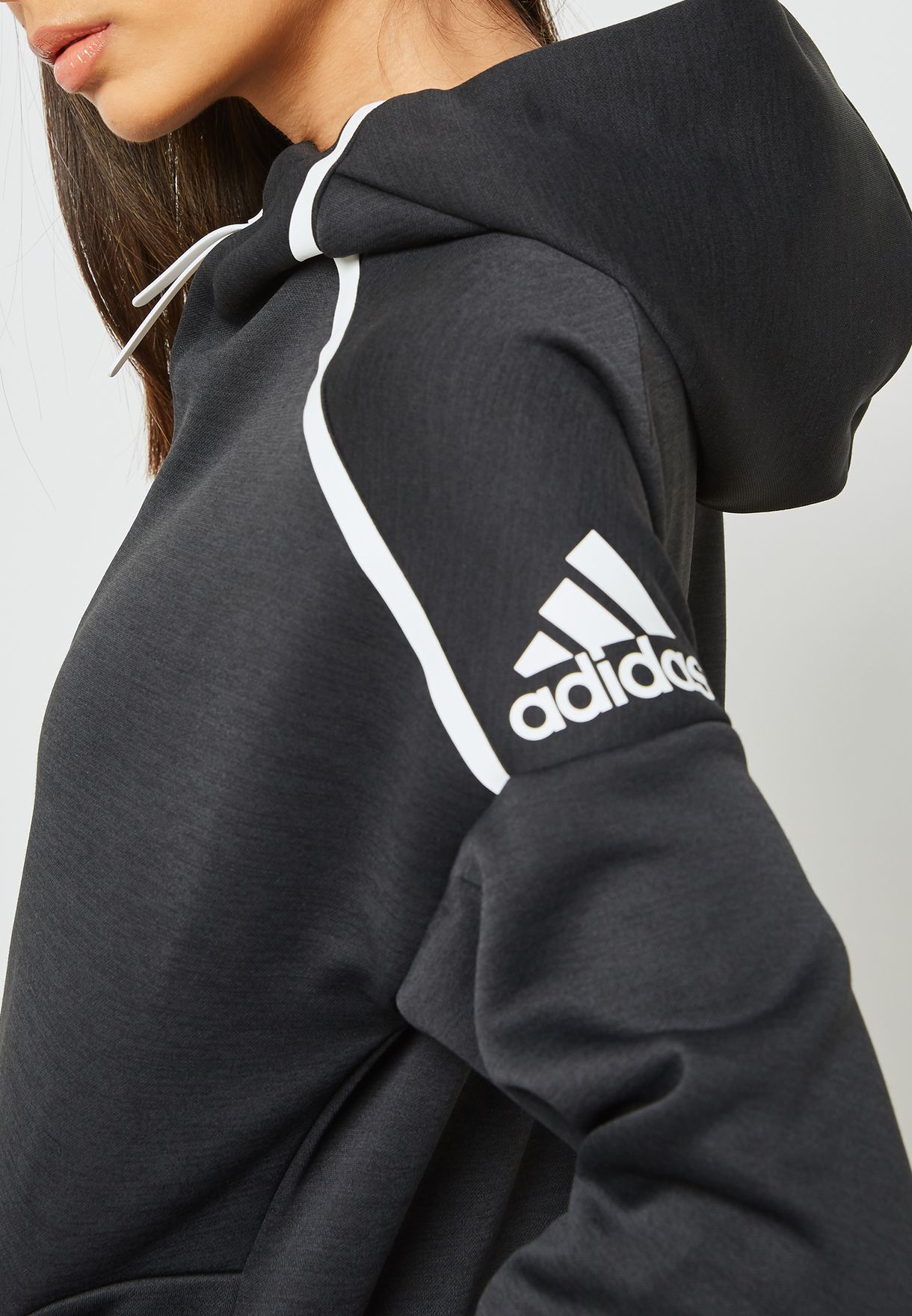 adidas Wmns Z.N.E. Fast Release Hoodie Jacket DM5024 SIL