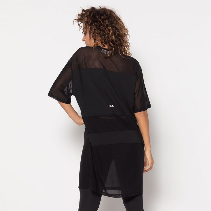 Fila Wmns Emily Tee suknel 682110 002 Balta Juoda SIL