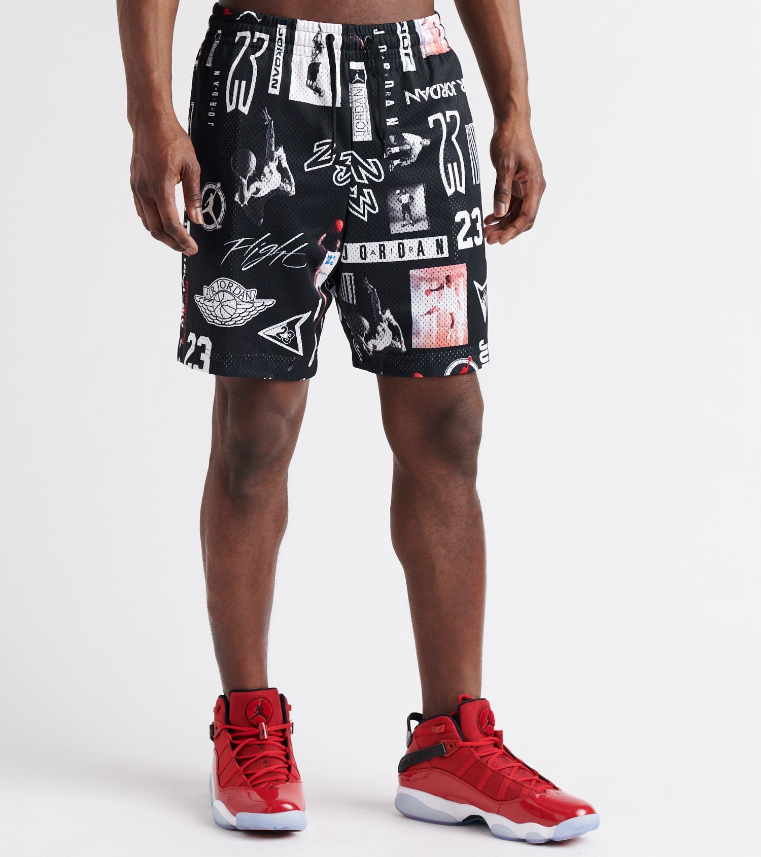 Jordan Jumpman GFX Mesh Shorts AO9585 010 SIL