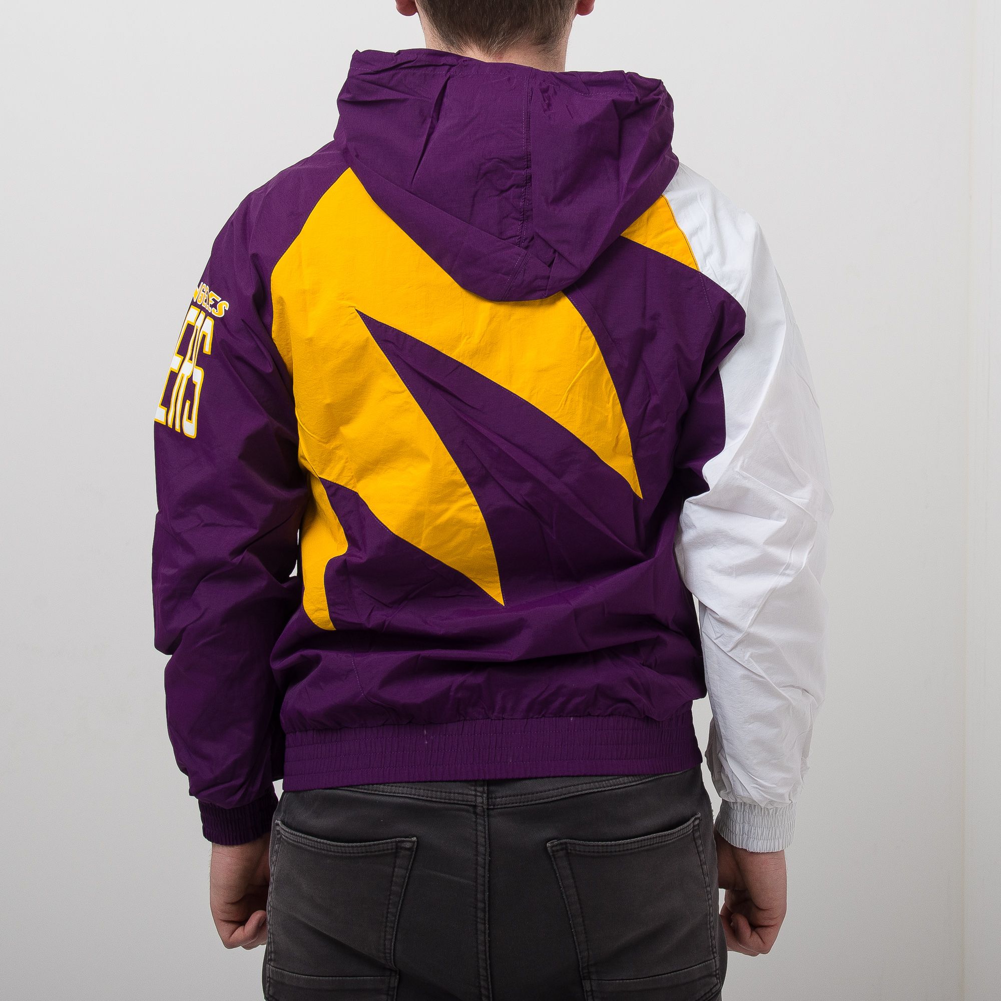 Mitchell Ness NBA Los Angeles Lakers Shark Tooth Jacket BA57PH LAL L K1L SIL