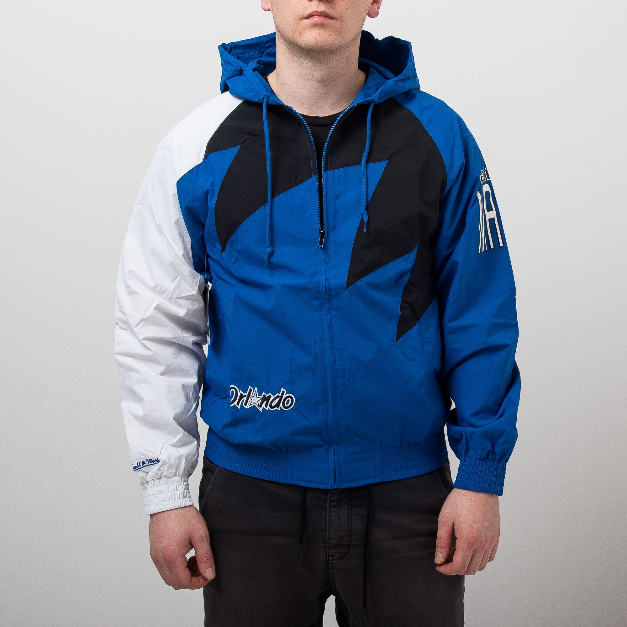 Mitchell Ness NBA Orlando Magic Shark Tooth Jacket BA57PH OMA B K1O SIL