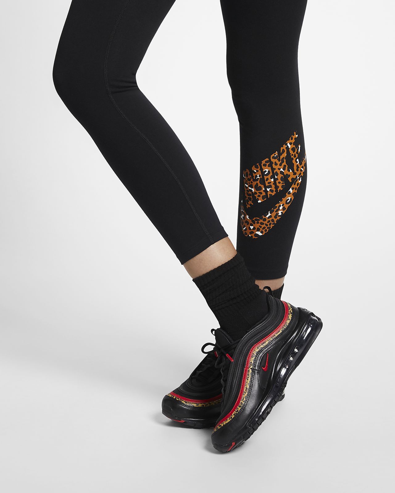 Nike Wmns Sportswear Animal Print Leggings CD4132 010 SIL