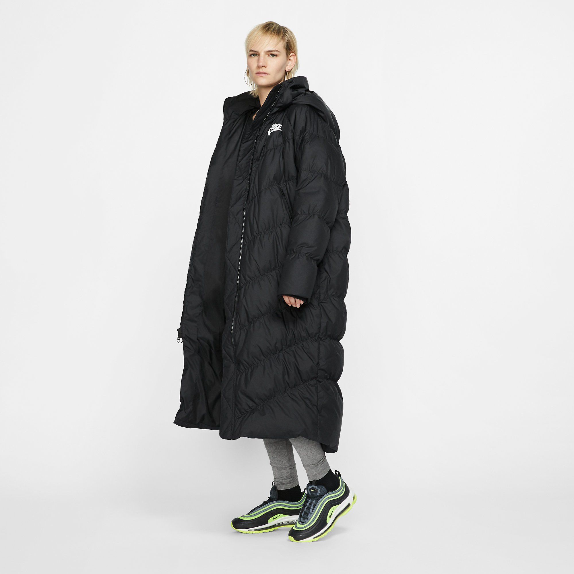 Nike Wmns Sportswear Down Fill Long Parka striuk BV2881 010 SIL