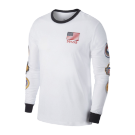 Nike PG NASA Long Sleeve Basketball T Shirt BQ7534 100 SIL
