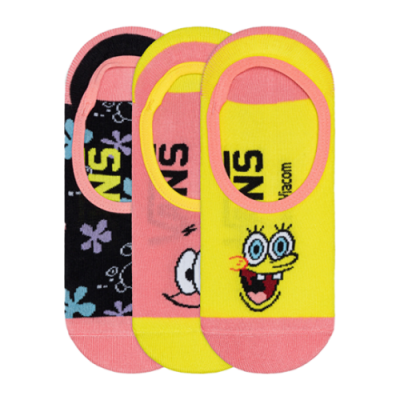 Kojinės Moterims Vans Wmns x SpongeBob No Show kojinės (3 poros) VN0A5I3JYZ01 Daugiaspalvis