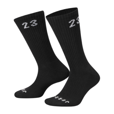 Kojinės Moterims Jordan Essential Crew kojinės (3 poros) DA5718-010 Juoda