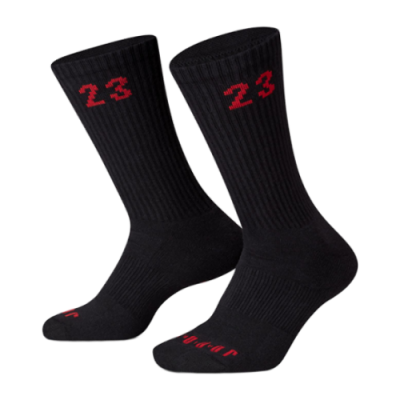 Kojinės Moterims Jordan Essential Crew kojinės (3 poros) DA5718-011 Juoda