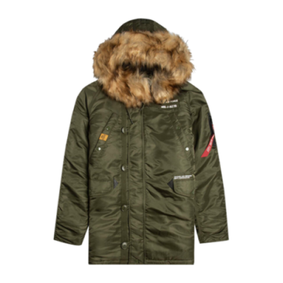 Striukės Alpha Industries Alpha Industries N3B Airborne Parka striukė 188141-257 Žalias
