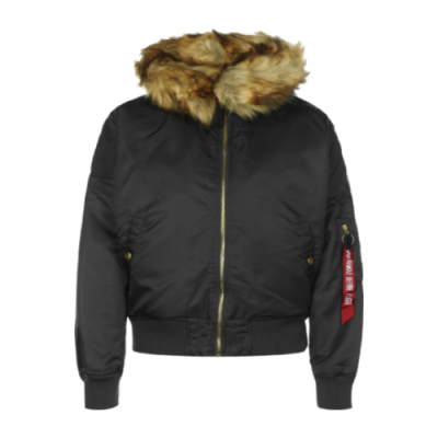 Striukės Alpha Industries Alpha Industries Wmns MA-1 Hooded striukė 118005-03 Juoda