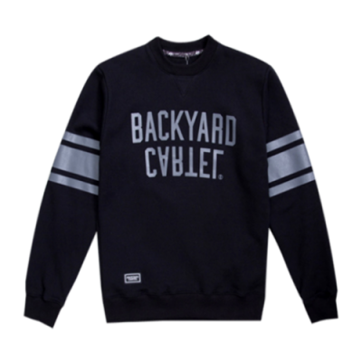 Džemperiai Backyard Cartel Backyard Cartel Back Sport Crewneck džemperis BACK-YARD-26 Juoda
