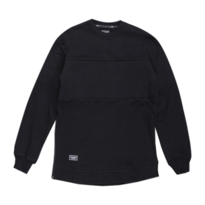 Džemperiai Backyard Cartel Backyard Cartel Padded Crewneck džemperis BACK-YARD-30 Juoda