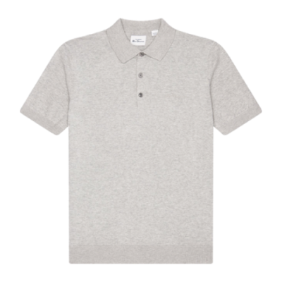 Marškinėliai Ben Sherman Ben Sherman Signature Knitted SS Polo marškinėliai 0063352-017 Pilka
