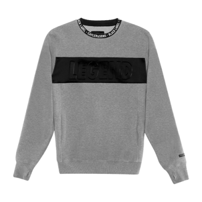 Džemperiai Kolekcijos Cayler&Sons Black Label Legend Crewneck džemperis BL-CAY-SS16AP13 Pilka