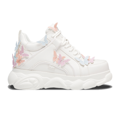 Laisvalaikio Batai Buffalo Buffalo Wmns CLD Corin Butterflies Low Vegan 1630882-WHT Balta