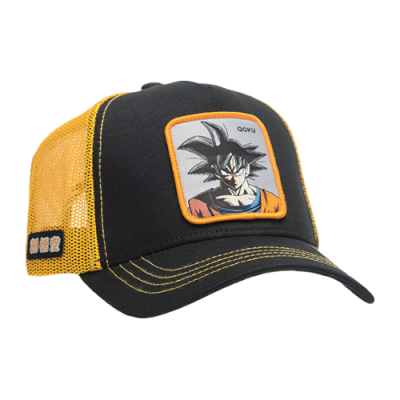 Kepurės Capslab CapsLab Dragon Ball Z Goku Trucker kepurė CLDBZ1-GOKB Juoda