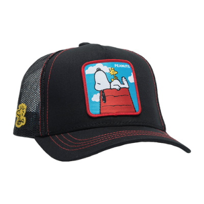 Kepurės Capslab CapsLab Peanuts Snoopy Trucker kepurė CLPEA1-PCL Juoda