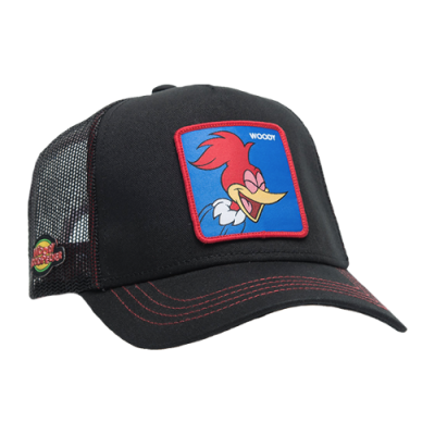 Kepurės Capslab CapsLab Woody Woodpecker Trucker kepurė CLWWP11-WOO2 Juoda