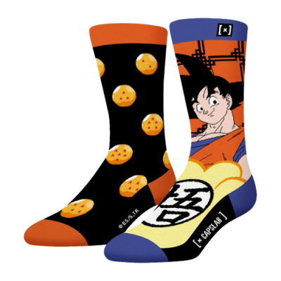 Kojinės Moterims Capslab Dragon Ball Z Gok kojinės CLDBZ1CV-GOK Juoda Oranžinė