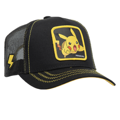 Kepurės Capslab CapsLab Pokémon Pikachu Trucker kepurė CLPKM21-PIK7 Juoda