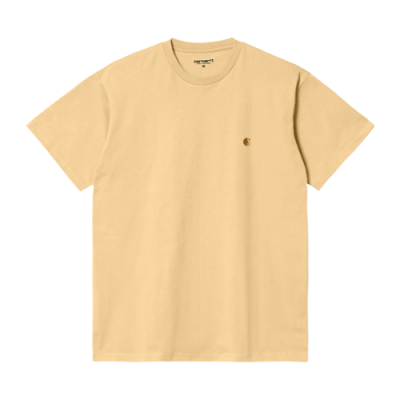Marškinėliai Carhartt Carhartt WIP Chase laisvalaikio marškinėliai I026391-1NSXX Geltona