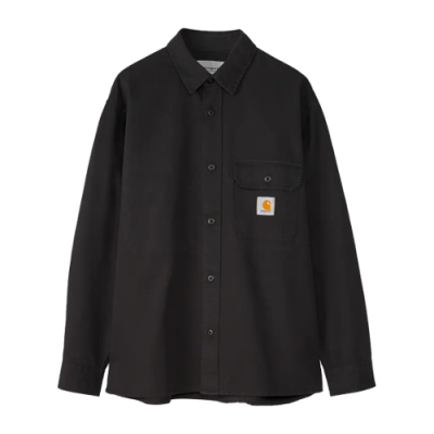 Marškiniai Vyrams Carhartt WIP Reno Shirt plona striukė I031447-89GD Juoda