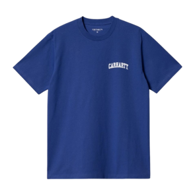 Marškinėliai Carhartt Carhartt WIP University Script laisvalaikio marškinėliai I028991-1FPXX Mėlyna