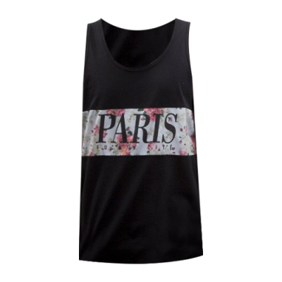 Marškinėliai Vyrams Cayler & Sons Paris Tank marškinėliai CAY-SS15AP3701 Juoda