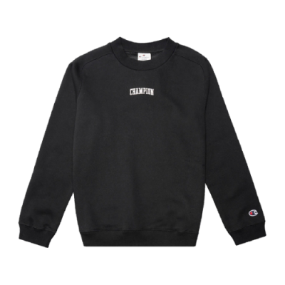 Džemperiai Champion Champion Embroidered Bookstore Logo Script Crewneck džemperis 217879-KK001 Juoda