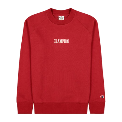 Džemperiai Champion Champion Embroidered Bookstore Logo Script Crewneck džemperis 217879-RS501 Raudona