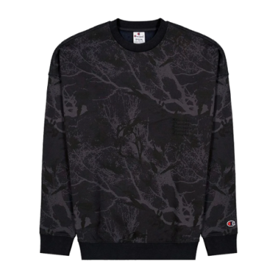 Džemperiai Champion Champion Jacquard Label Marble Wash Crewneck džemperis 217915-EL520 Pilka