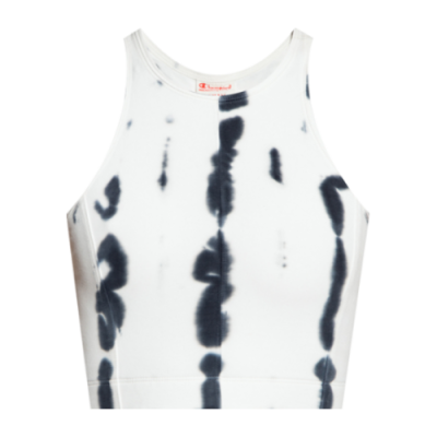 Marškinėliai Moterims Champion Wmns Tie-Dye Tank laisvalaikio marškinėliai 115661-ES001 Balta