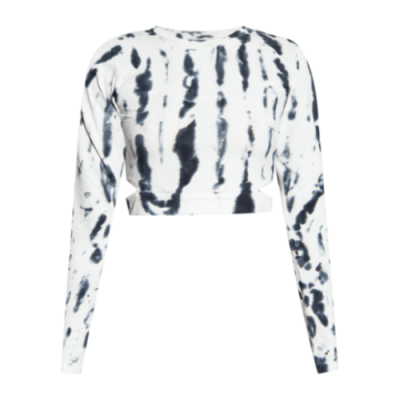 Marškinėliai Moterims Champion Wmns Tie-Dye LS laisvalaikio marškinėliai 115662-ES001 Balta