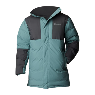 Striukės Vyrams Columbia Aldercrest Hooded Down Parka striukė WX8506-346 Mėlyna