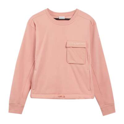 Džemperiai Moterims Columbia Wmns Lodge 3 Crewneck džemperis AL2992-672 Rožinis