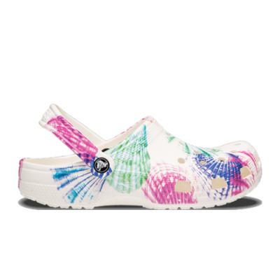 Basutės Crocs Crocs Classic Cyber Beach Clog 207858-928 Balta Daugiaspalvis
