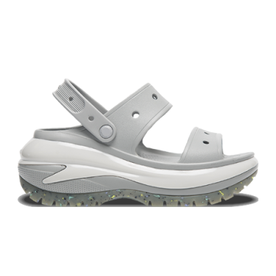 Sandalai Crocs Crocs Unisex Classic Mega Crush Sandal 207989-007 Pilka