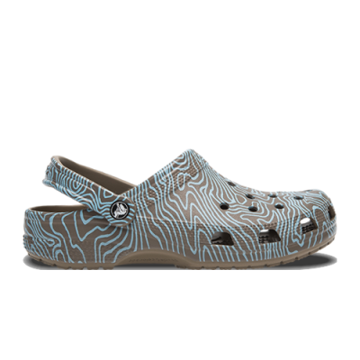 Sandalai Moterims Crocs Unisex Classic Topographic 208263-2F9 Ruda Žydra