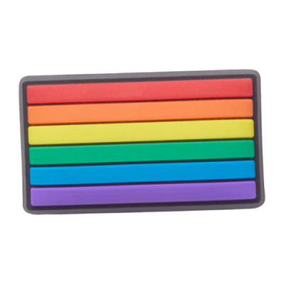 Kiti Moterims Crocs Jibbitz Rainbow Flag ženkliukas G0780300-MU Daugiaspalvis