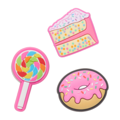 Batų Raišteliai Moterims Crocs Jibbitz Tasty Treats ženkliukai (3 vnt.) G0693200-MU Rožinis