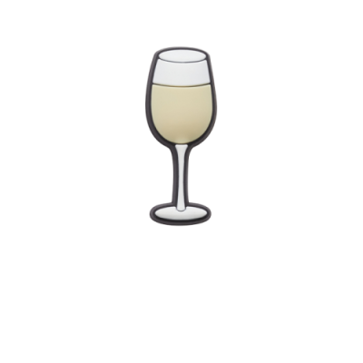 Crocs Jibbitz White Wine ženkliukas