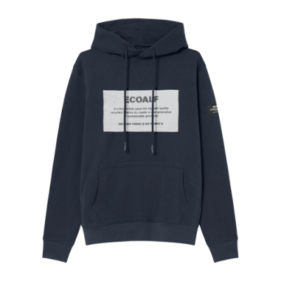 Džemperiai Ecoalf Ecoalf Logo Hoodie GASTMANDI8001M-700 Mėlyna