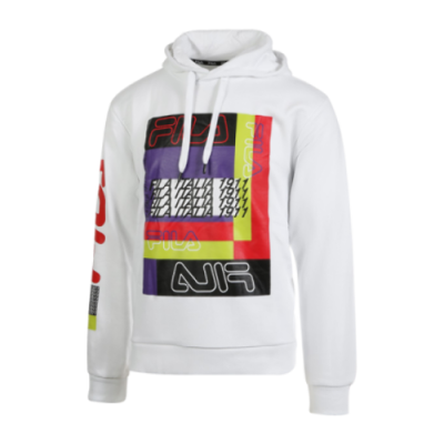 Džemperiai Fila Fila Canute Hoodie džemperis 687682-M67 Balta Daugiaspalvis
