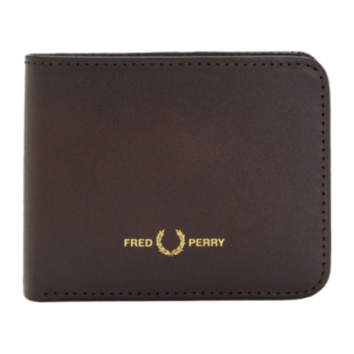 Rankinės Fred Perry Fred Perry Burnished Leather Billfold piniginė L4332-158 Ruda