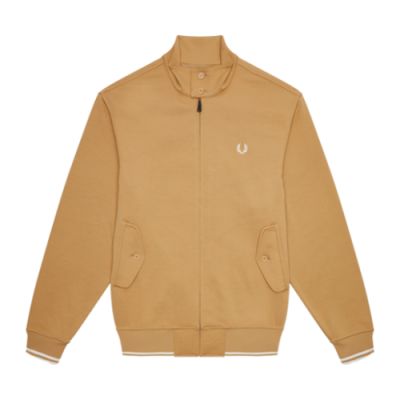 Striukės Fred Perry Fred Perry Button-Neck Zip Through plona striukė J4550-363 Rusvai Gelsvas