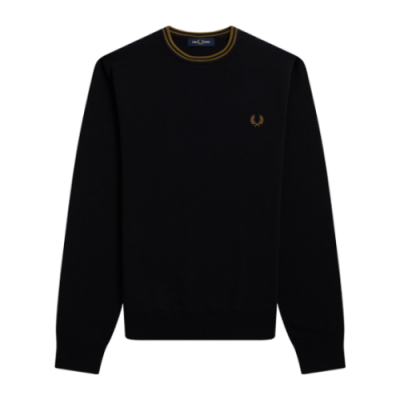 Džemperiai Fred Perry Fred Perry Classic Crewneck džemperis K9601-Q27 Juoda