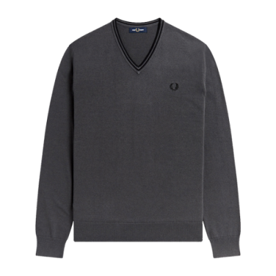 Džemperiai Fred Perry Fred Perry Classic V Neck džemperis K9600-Q48 Pilka