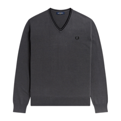 Džemperiai Fred Perry Fred Perry Classic V Neck džemperis K9600-Q48 Pilka